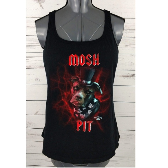 Bella Canvas Tops - Mosh Pit Bull Rescue Black Tank Top